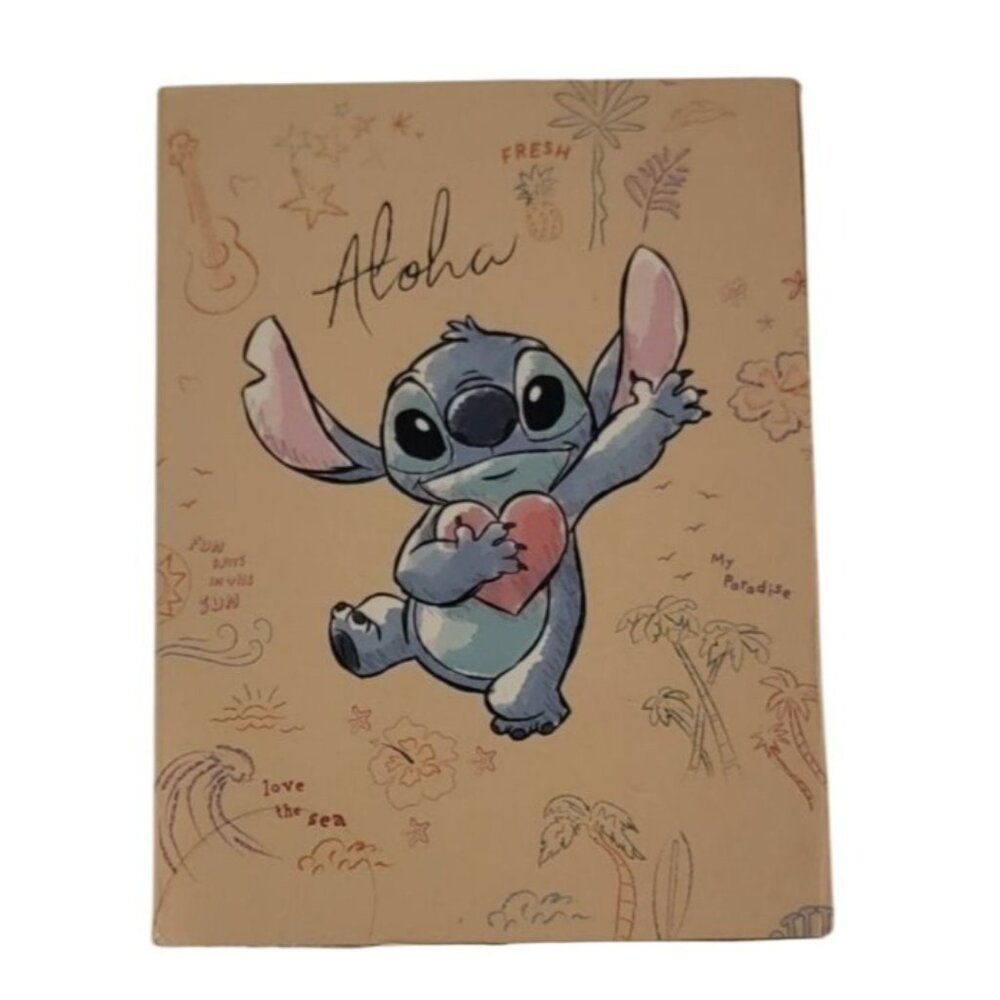 Disney Stitch Wooden Pencil Cup Organizer – “Chilled Vibes / Aloha” – MDF – NEW